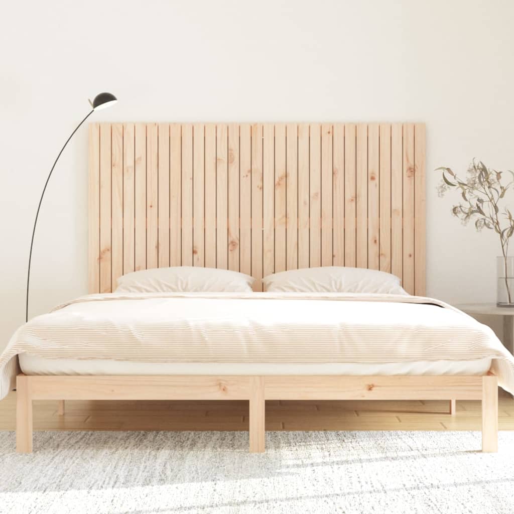 vidaXL Wezgłowie łóżka, 185x3x110 cm, lite drewno sosnowe