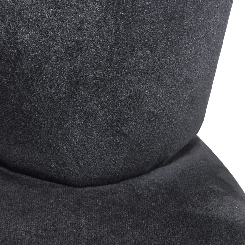 vidaXL Fotel w kształcie dłoni, czarny, aksamit