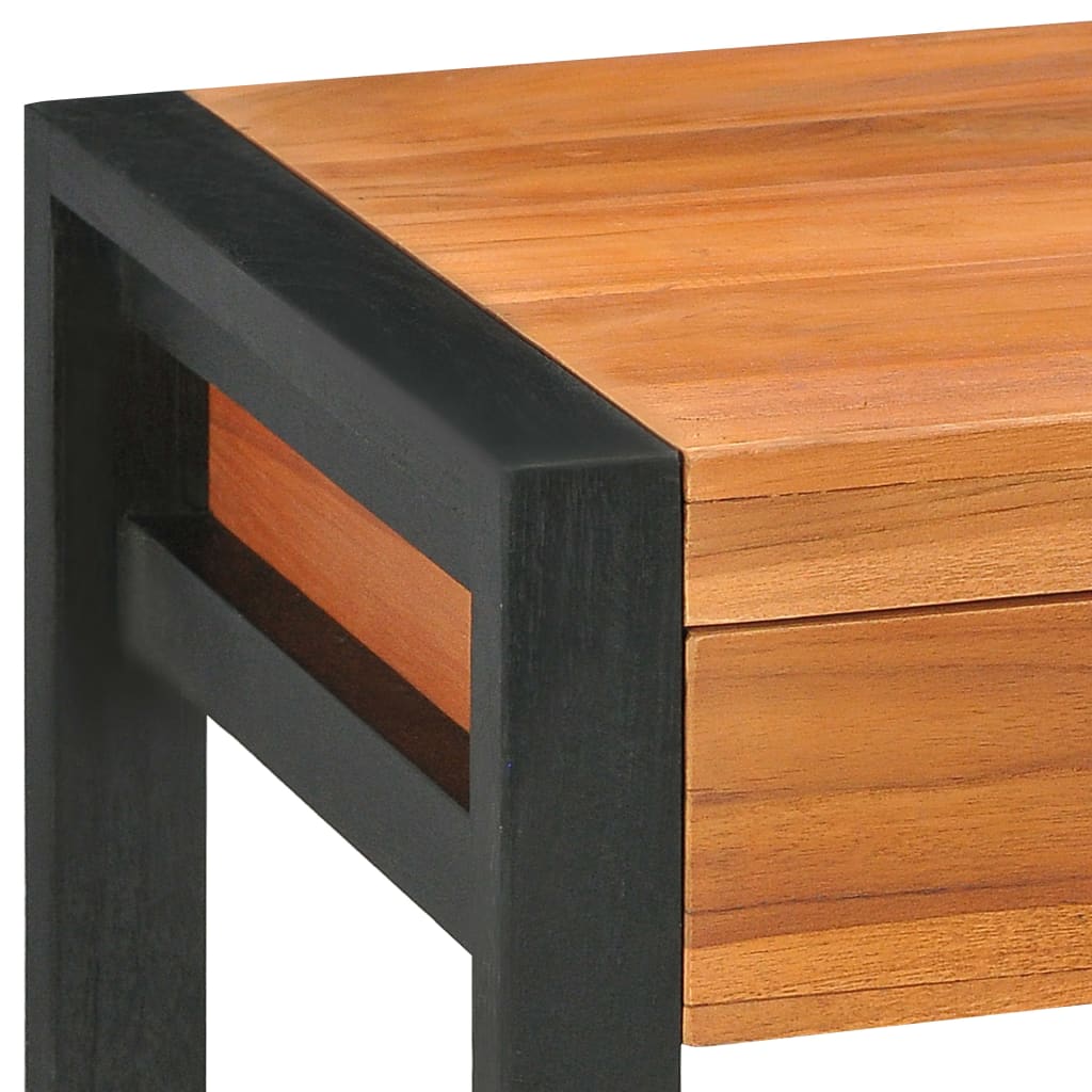 vidaXL Biurko z 2 szufladami, 100x40x75 cm, drewno tekowe