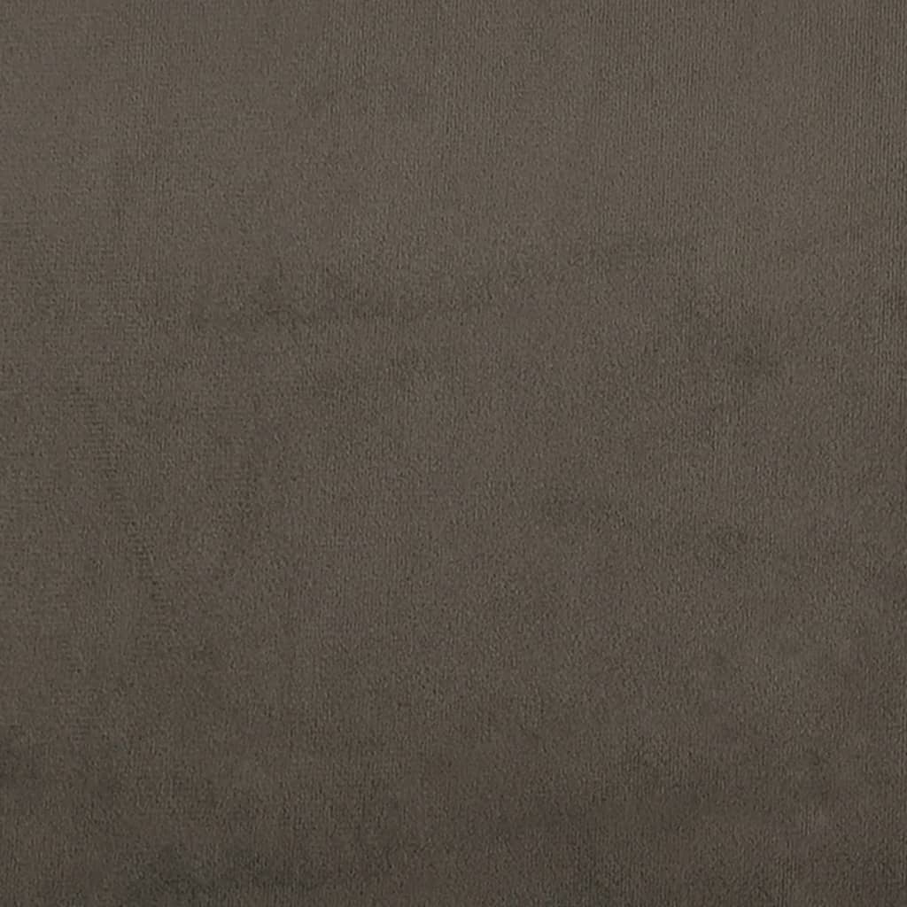 vidaXL Podnóżek, ciemnoszary, 60x60x35 cm, tapicerowany mikrofibrą
