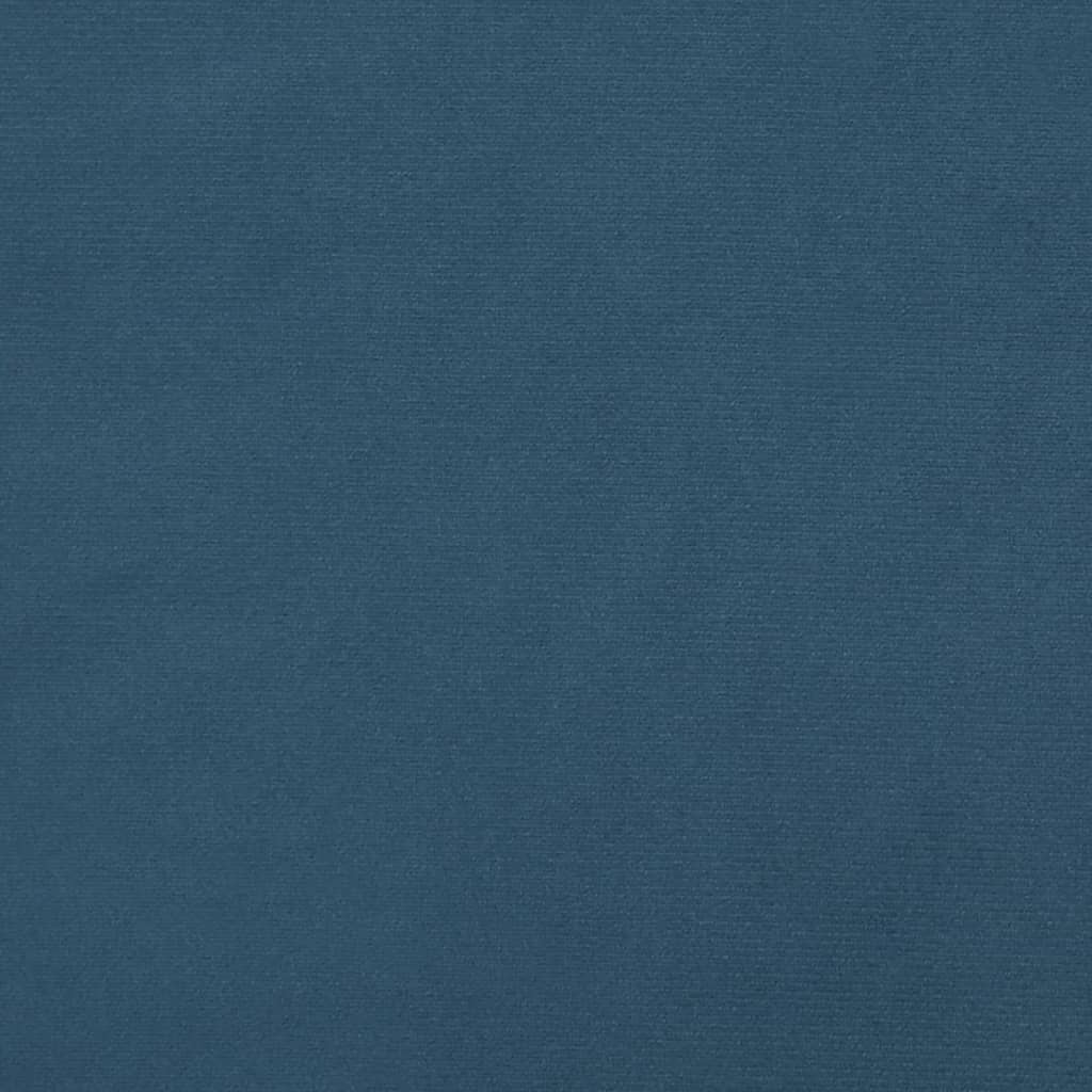 vidaXL Rama łóżka, ciemnoniebieska, 100x200 cm, tapicerowana aksamitem