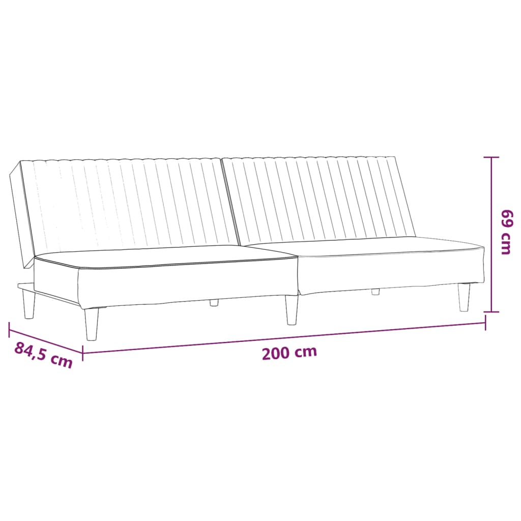 vidaXL 2-osobowa sofa, brązowa, sztuczna skóra