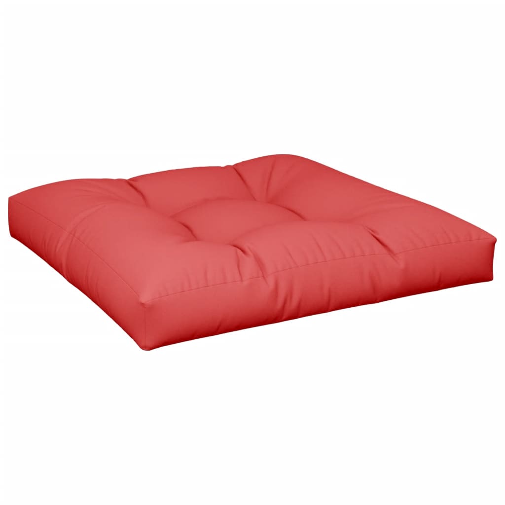 vidaXL Poduszka na sofę z palet, czerwona, 70x70x10 cm
