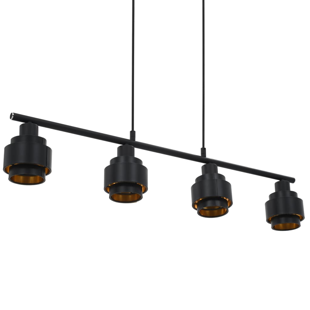 vidaXL Lampa sufitowa, czarna, 82 cm, E14