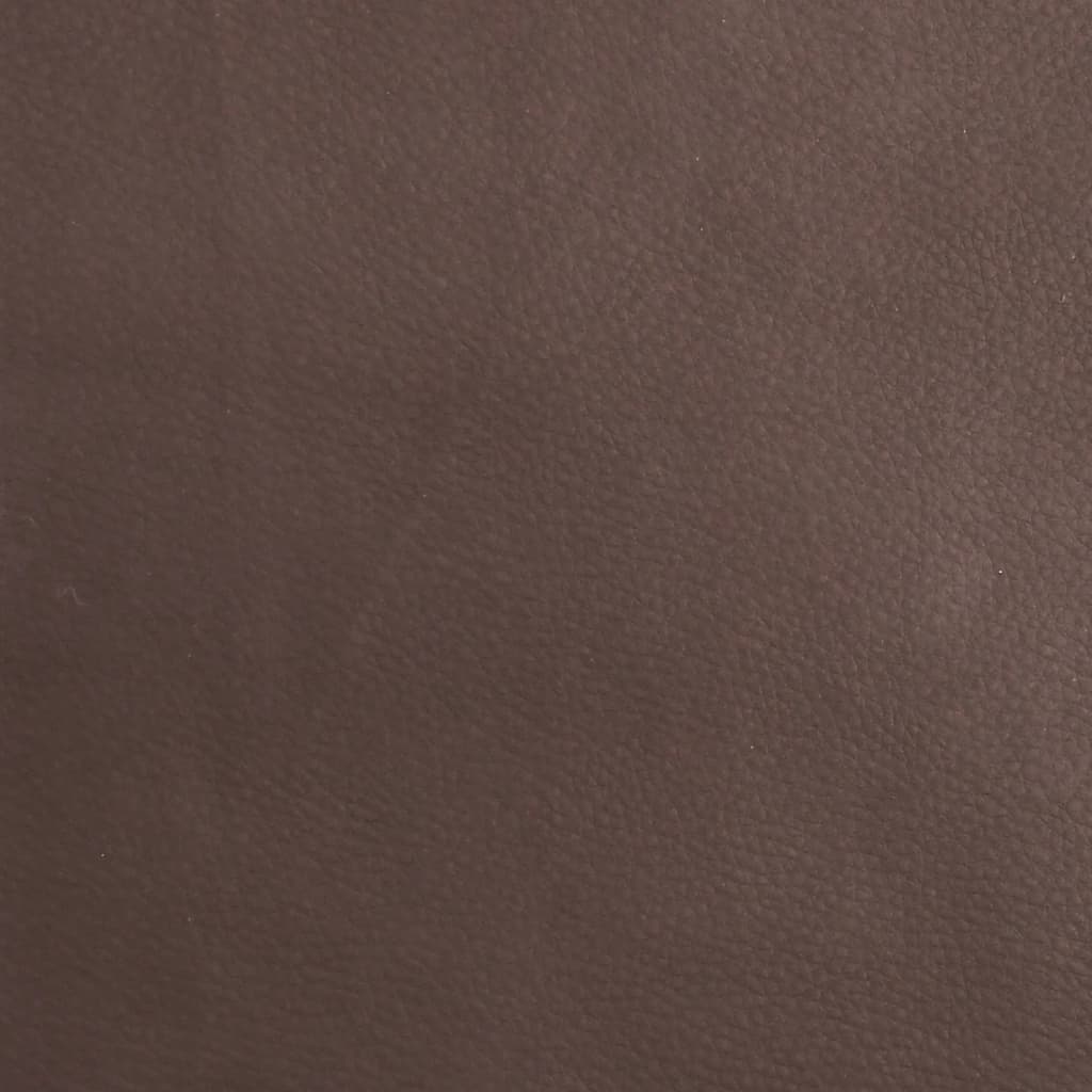 vidaXL Ławka, brązowa, 100x64x80 cm, tapicerowana sztuczną skórą