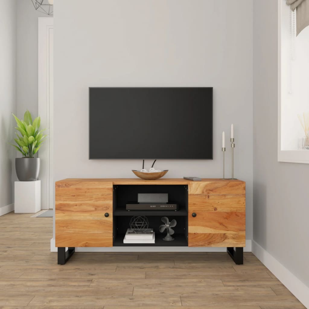 vidaXL Szafka pod telewizor, 105x33x46 cm, lite drewno akacjowe