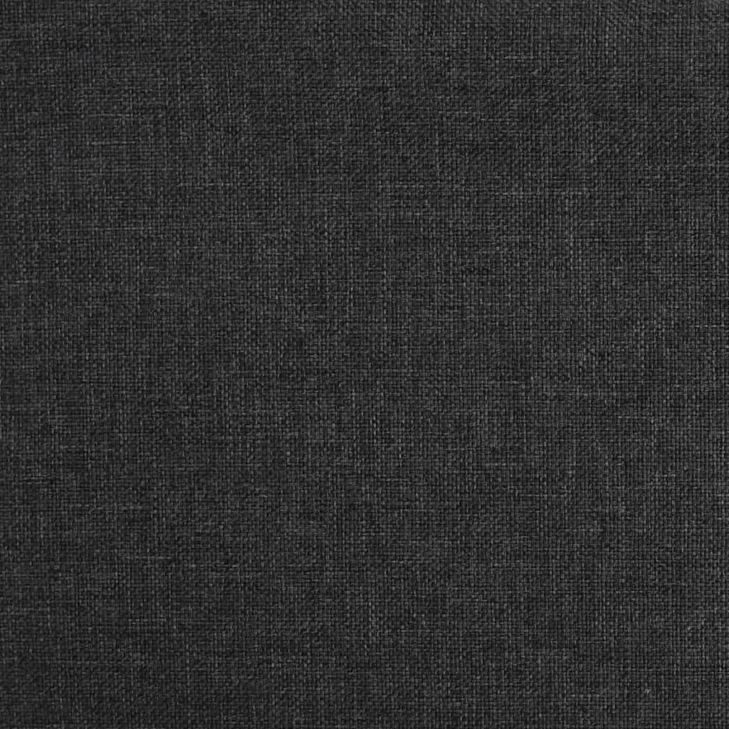 vidaXL Fotel z kauczukowymi nóżkami, czarny, tapicerowany tkaniną