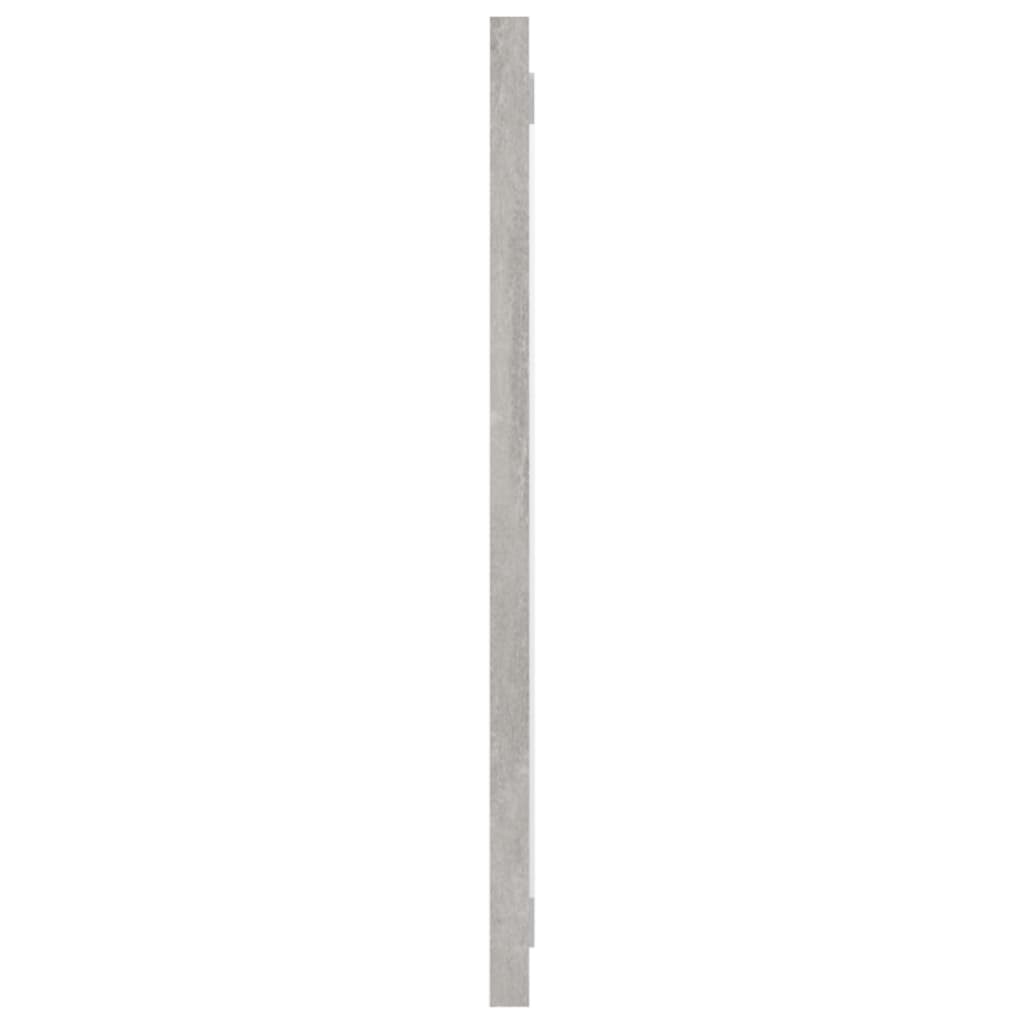 vidaXL Lustro łazienkowe, szarość betonu, 100x1,5x37 cm, płyta wiórowa