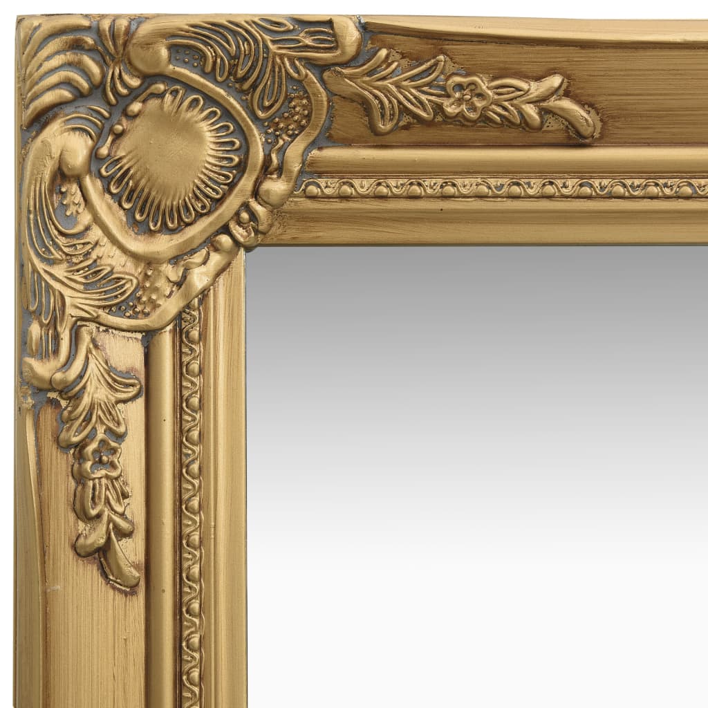 vidaXL Lustro ścienne w stylu barokowym, 40x40 cm, złote