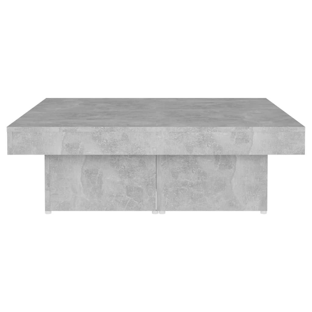 vidaXL Stolik kawowy, szarość betonu, 90x90x28 cm, płyta wiórowa