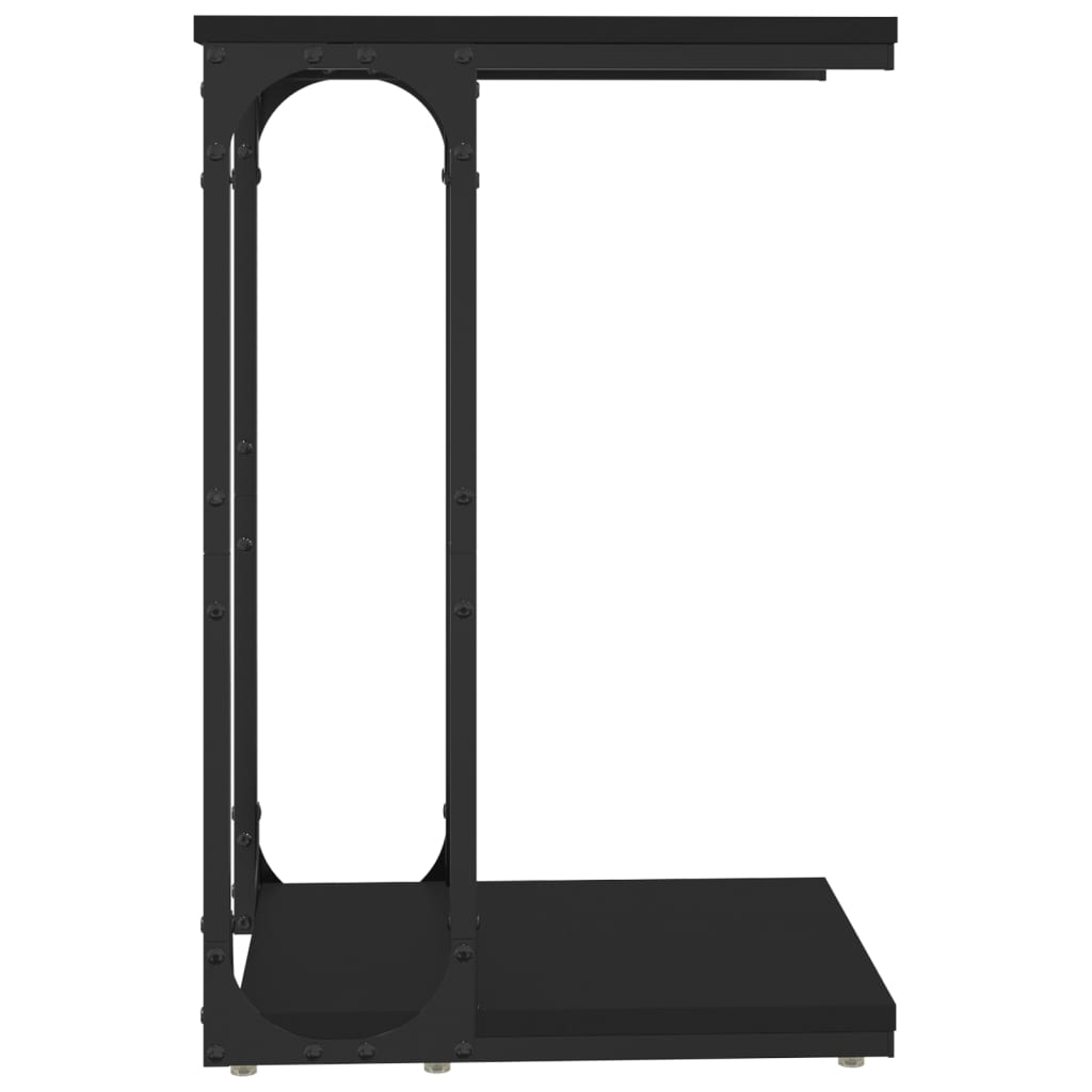 vidaXL Stolik boczny, czarny, 40x30x60 cm, materiał drewnopochodny