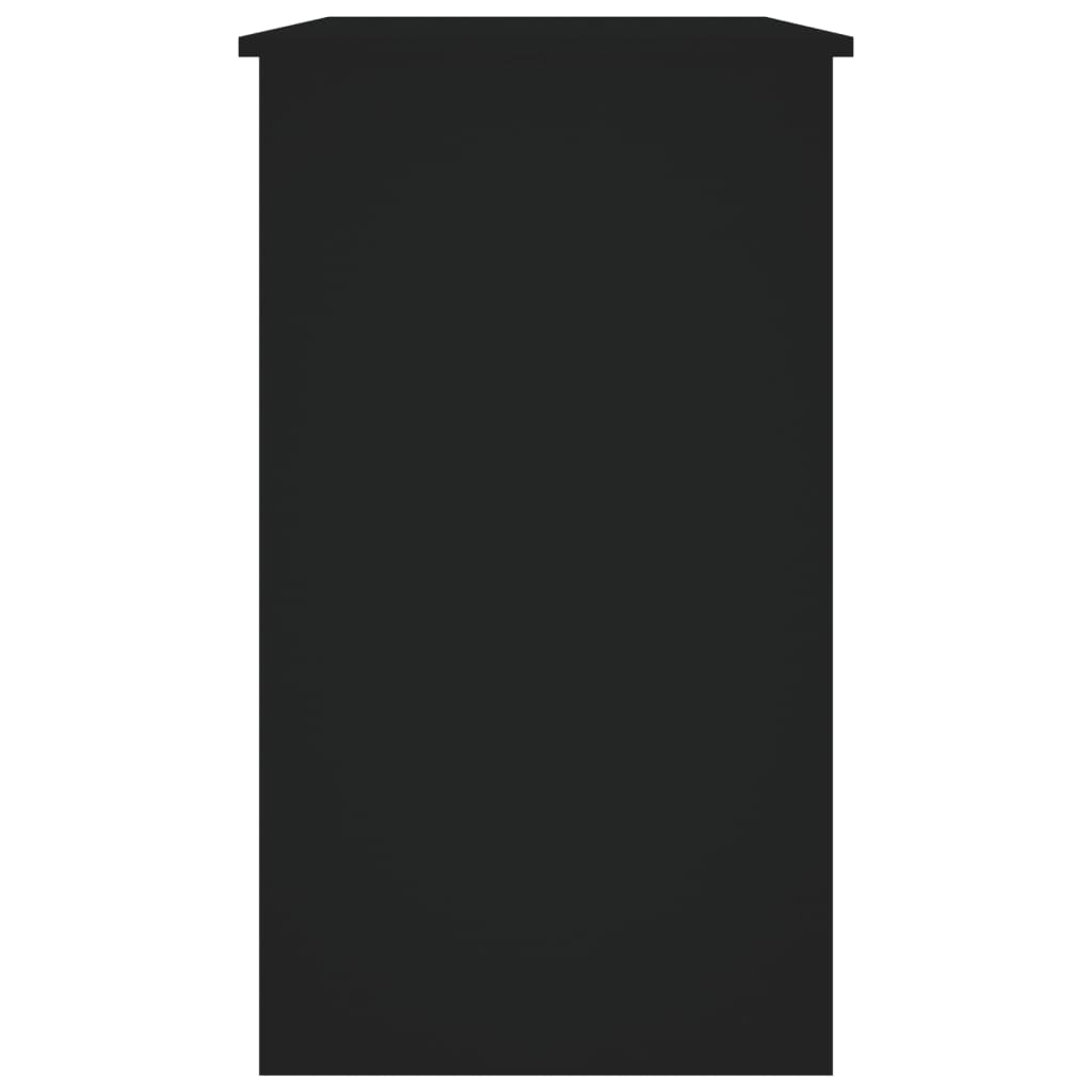 vidaXL Biurko, czarne, 90x45x76 cm, płyta wiórowa