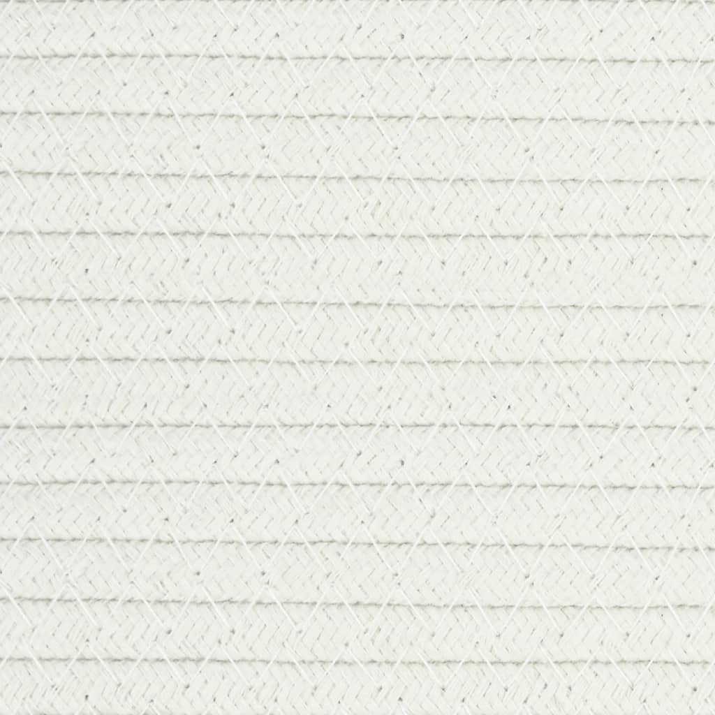 vidaXL Kosz do przechowywania, szaro-biały, Ø49x65 cm, bawełna
