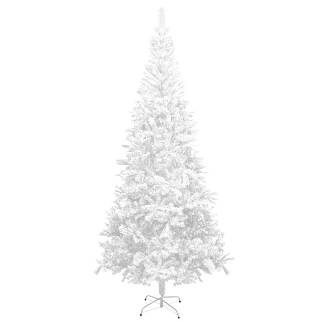 vidaXL Sztuczna choinka z lampkami, L, 240 cm, biała