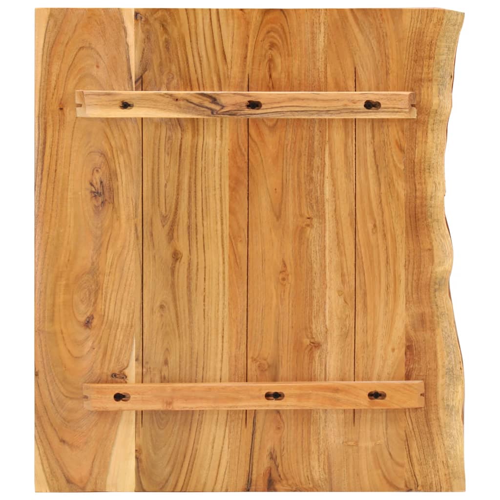 vidaXL Blat łazienkowy, lite drewno akacjowe, 58x52x3,8 cm