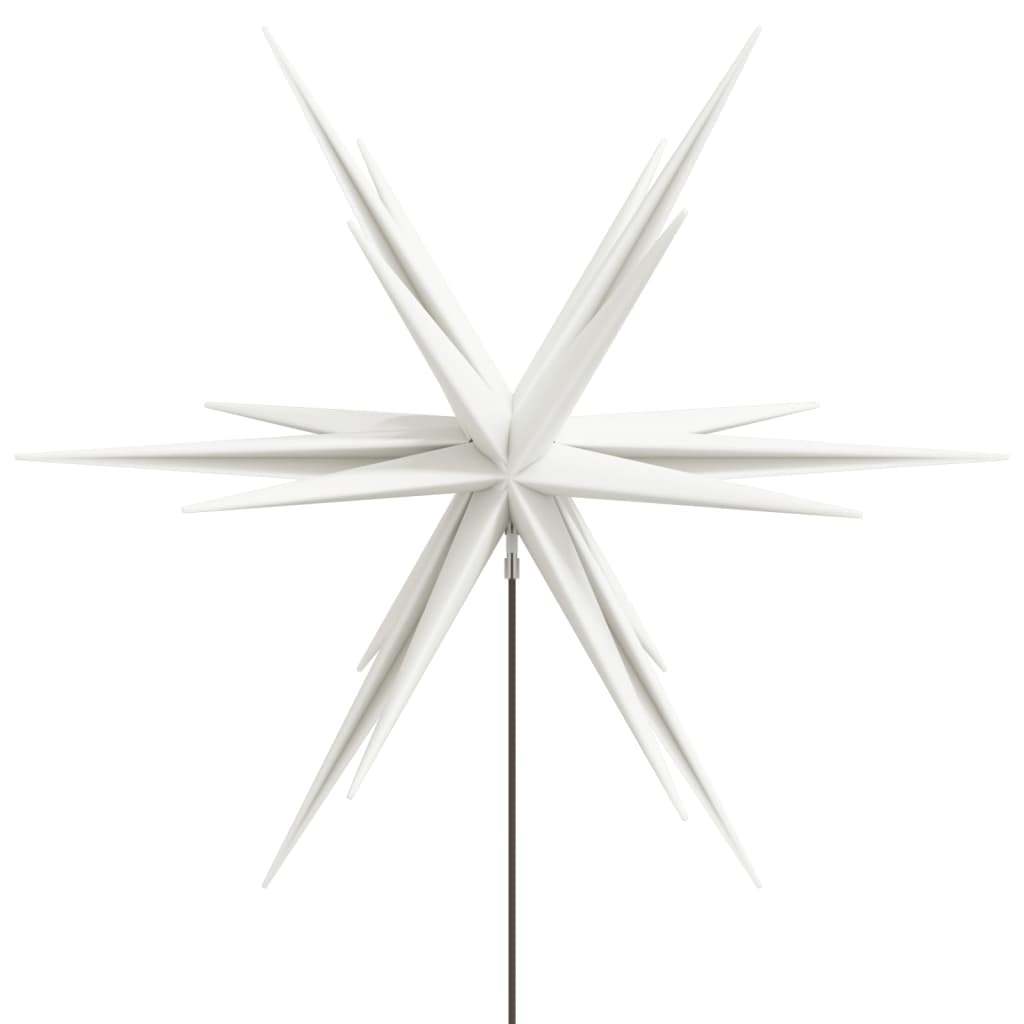 vidaXL Ozdoba świetlna LED na kołku, składana, biała, 57 cm
