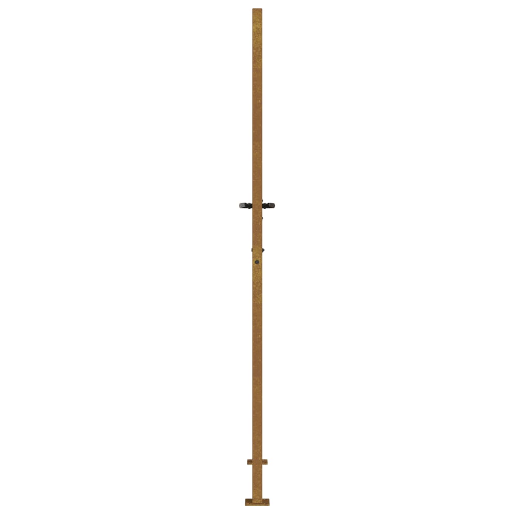 vidaXL Furtka ogrodowa, 105x205 cm, stal kortenowska, motyw bambusa