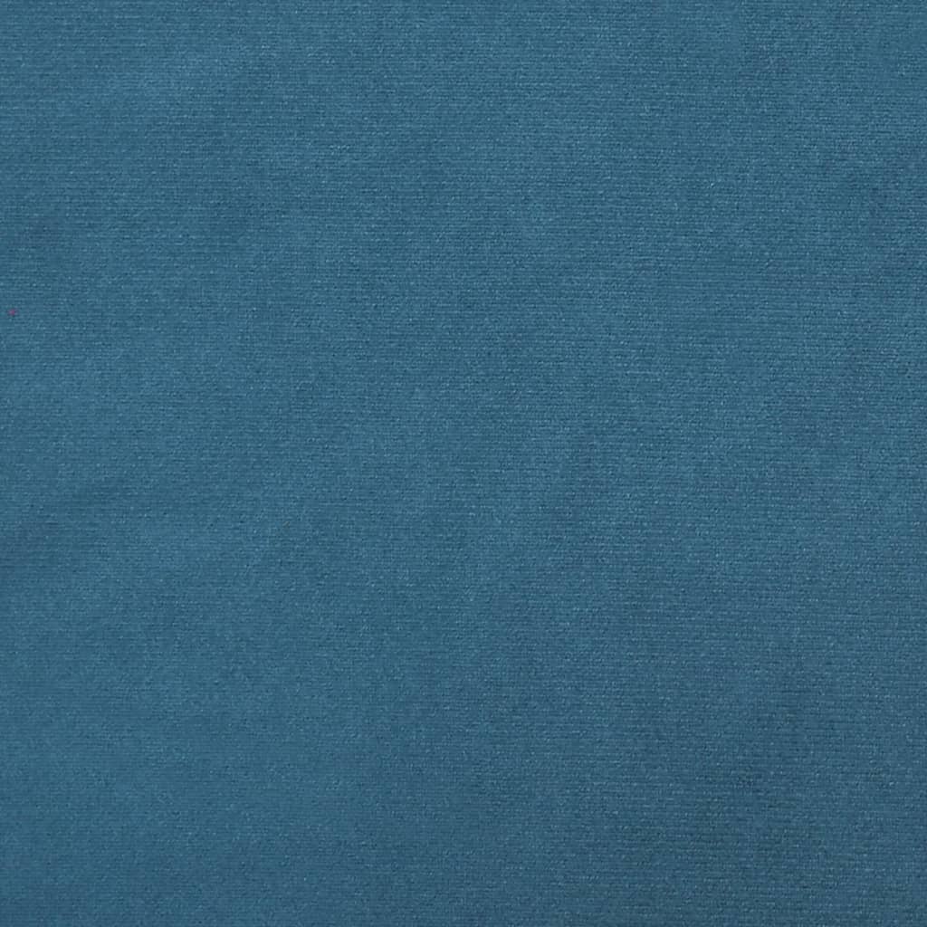 vidaXL Fotel, niebieski, 54x59x99 cm, obity aksamitem