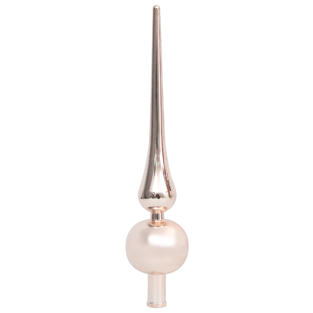 vidaXL Smukła choinka z lampkami LED i bombkami, różowa, 120 cm