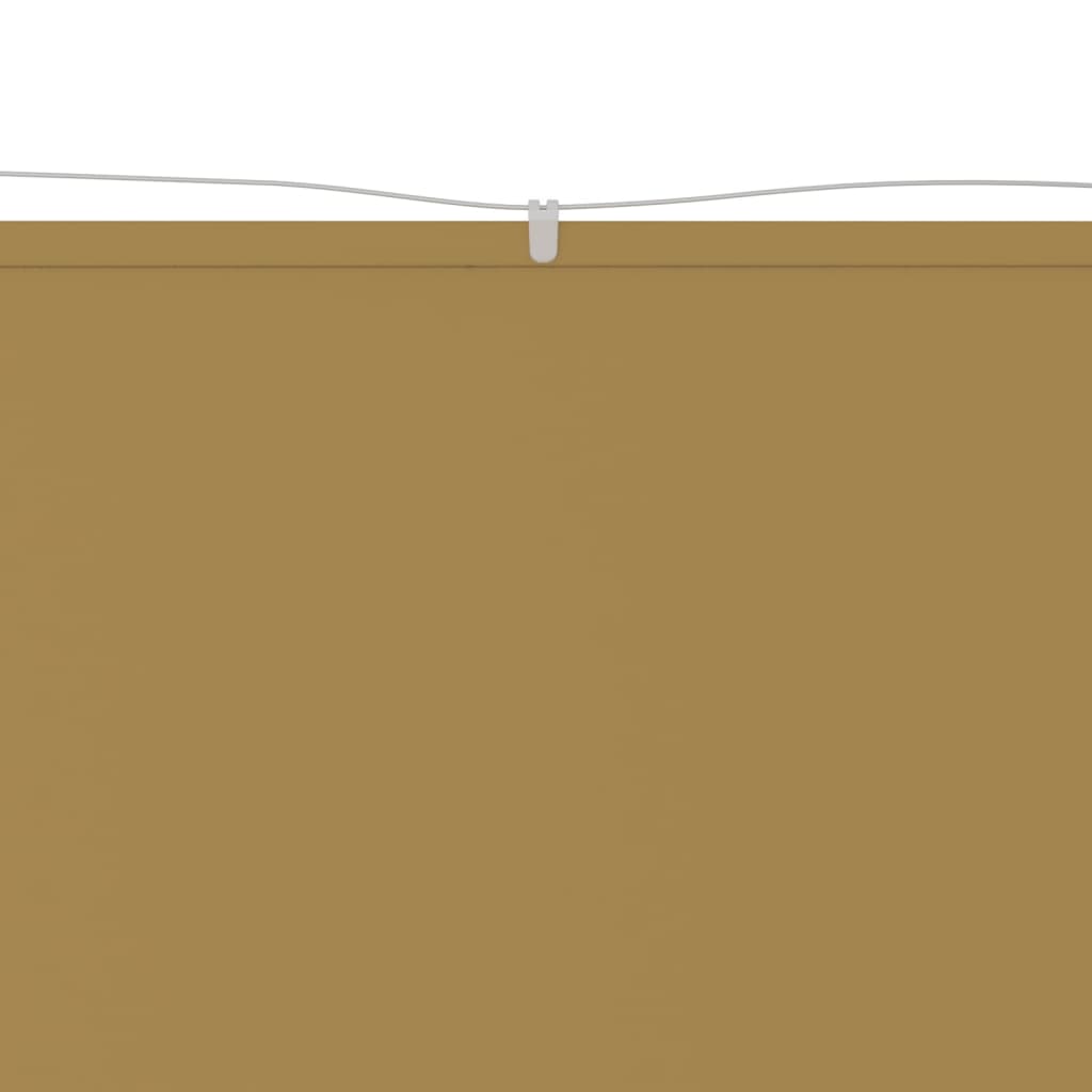 vidaXL Markiza pionowa, beżowa, 200x420 cm, tkanina Oxford