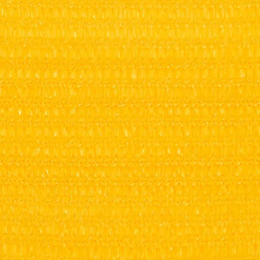 vidaXL Żagiel przeciwsłoneczny, 160 g/m², żółty, 3x4x5 m, HDPE