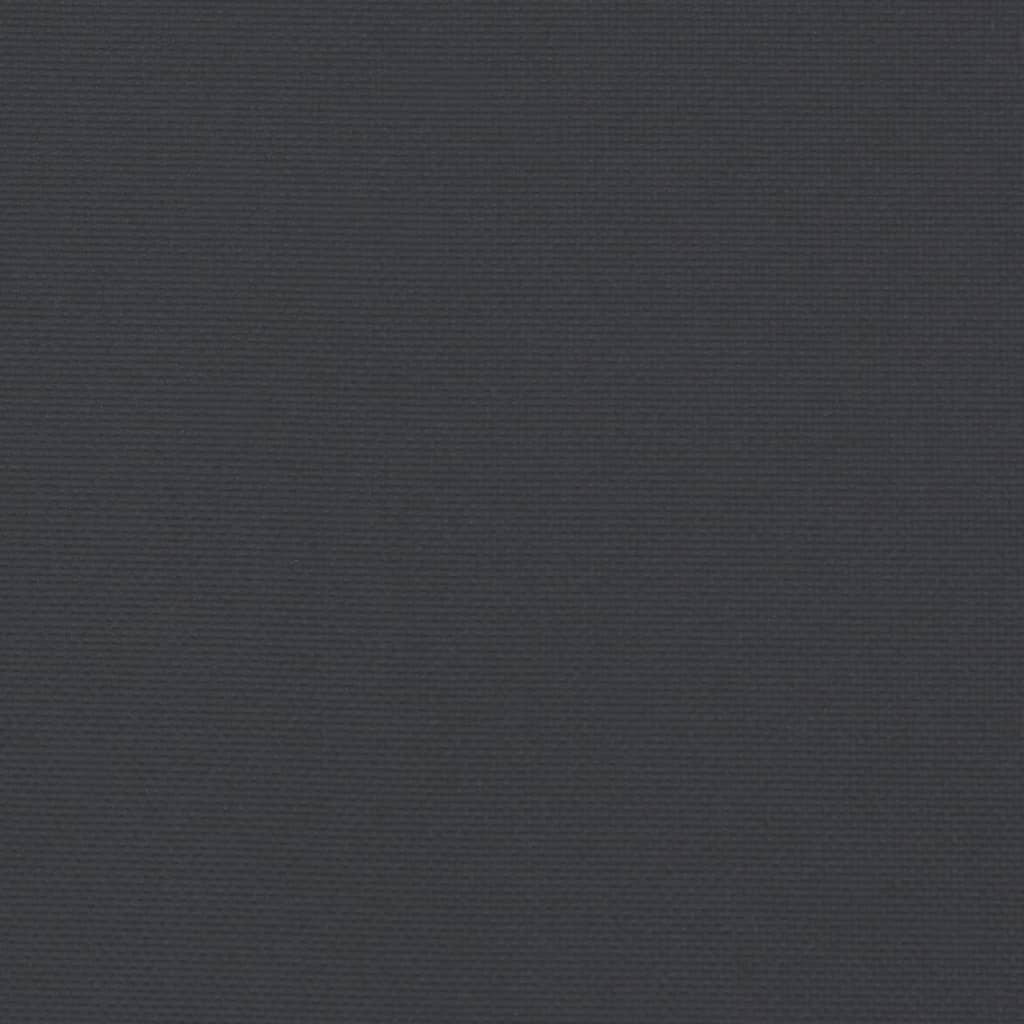 vidaXL Poduszka na ławkę ogrodową, czarna, 110x50x7 cm, tkanina