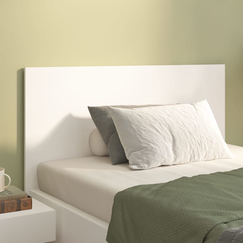 vidaXL Wezgłowie łóżka, białe, 120x1,5x80 cm, materiał drewnopochodny