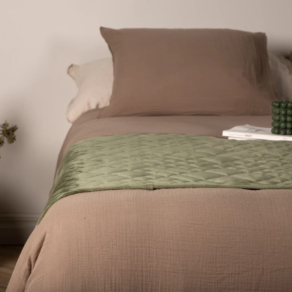 Venture Home Narzuta na łóżko Jilly, 80x260 cm, poliestrowa, zielona