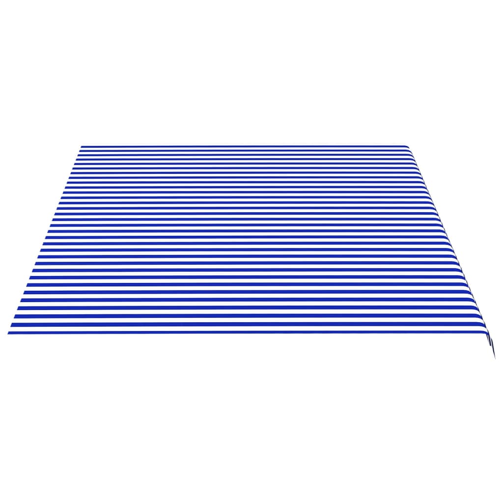 vidaXL Zapasowa tkanina na markizę, niebiesko-biała, 5 x 3,5 m