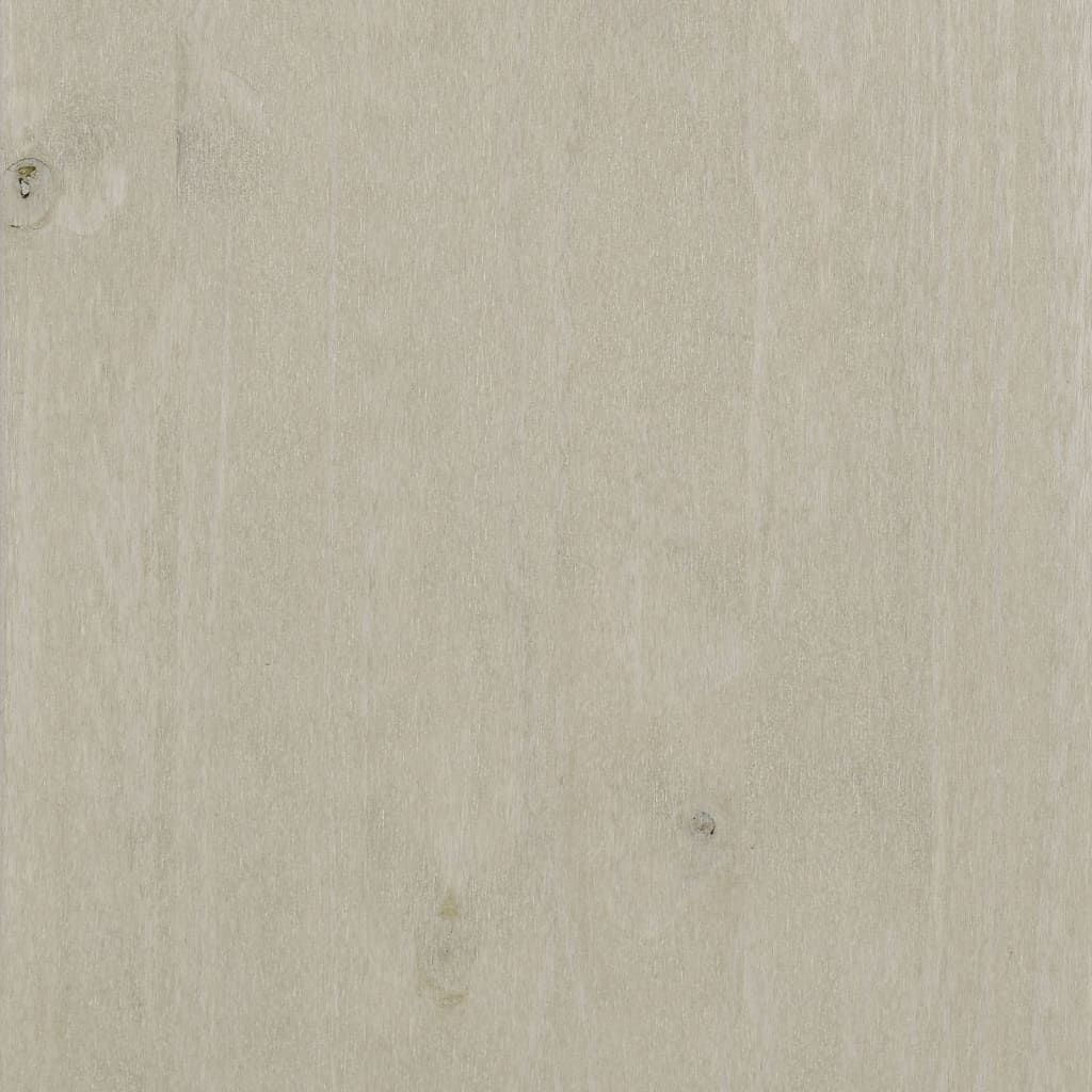vidaXL Biurko HAMAR, białe, 113x50x75 cm, lite drewno sosnowe