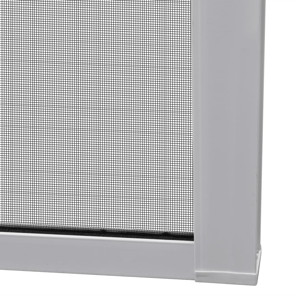 vidaXL Moskitiera na podwójne drzwi, przesuwana, biała, 215 x 215 cm