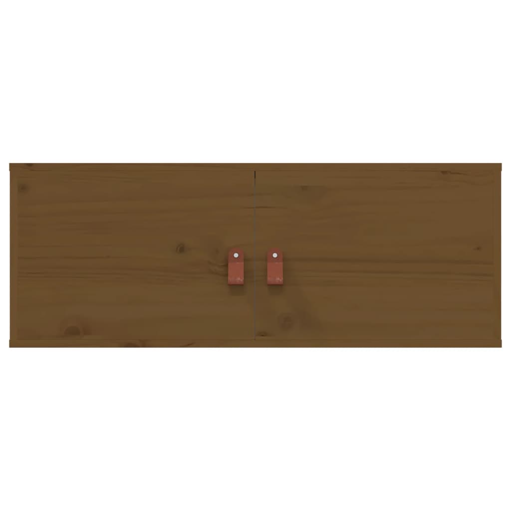 vidaXL Szafka ścienna, miodowy brąz, 80x30x30 cm, lite drewno sosnowe