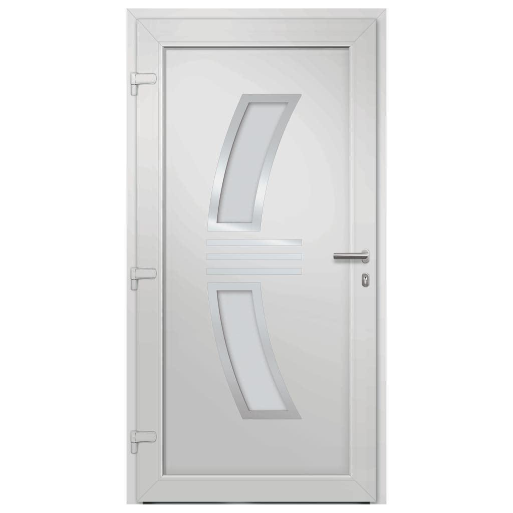 vidaXL Drzwi frontowe, antracytowe, 108 x 208 cm