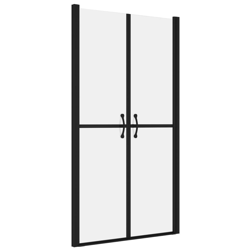 vidaXL Drzwi prysznicowe, szkło mrożone, ESG, (88-91)x190 cm