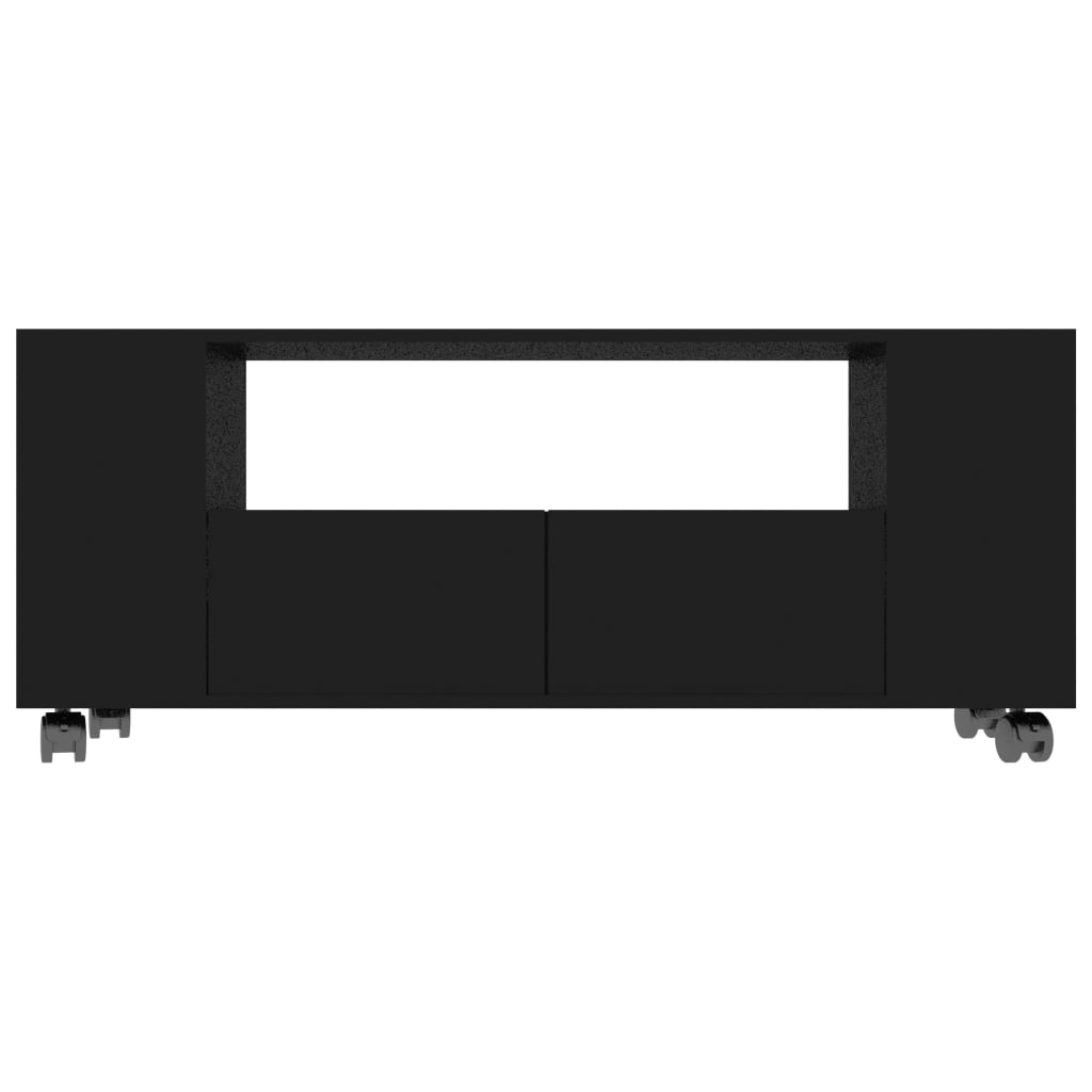 vidaXL Szafka pod TV, czarna, 120x35x48 cm, materiał drewnopochodny