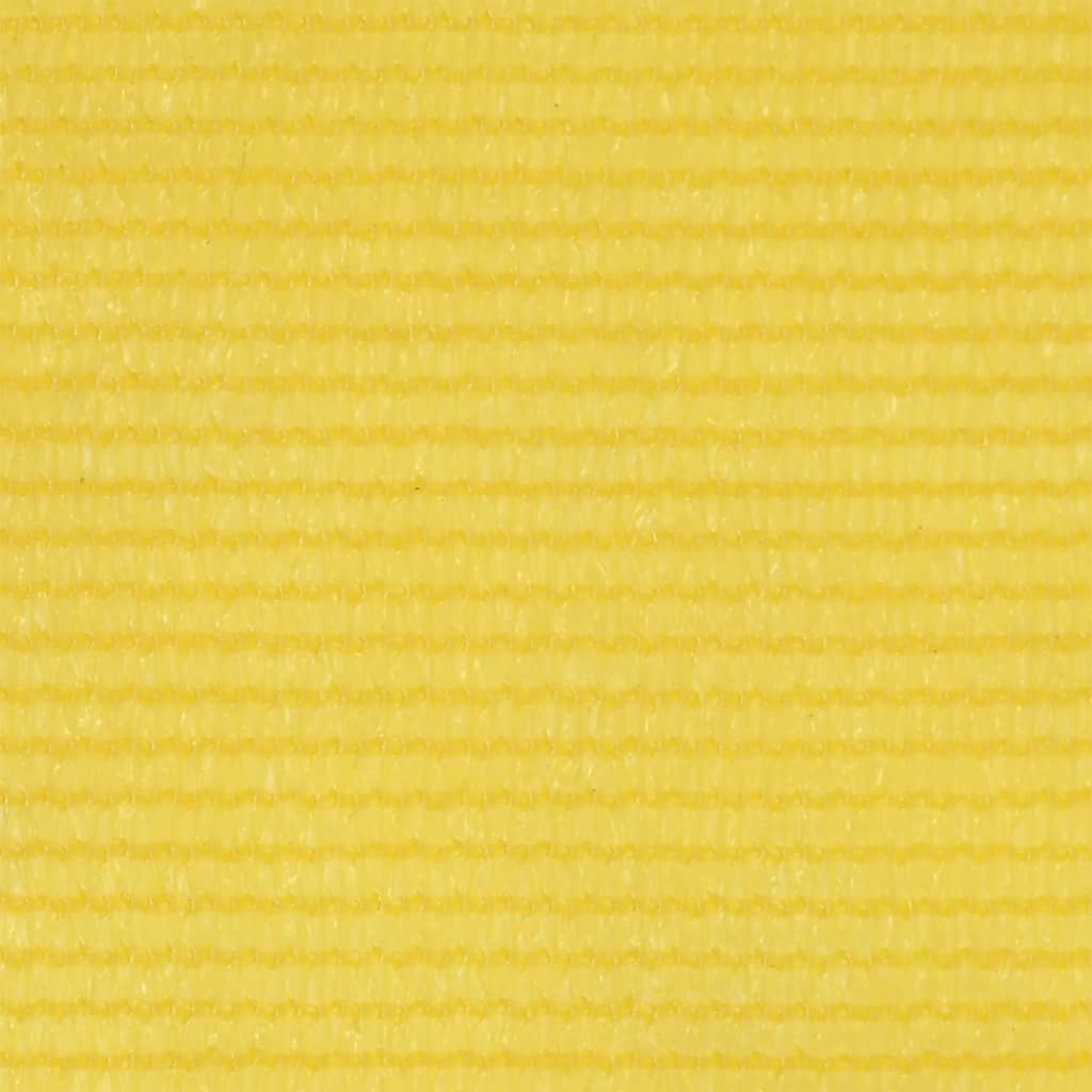 vidaXL Parawan balkonowy, żółty, 90x300 cm, HDPE