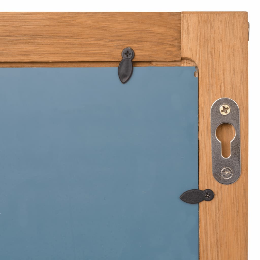 vidaXL Lustro łazienkowe z ramą z drewna orzechowego 60x63 cm