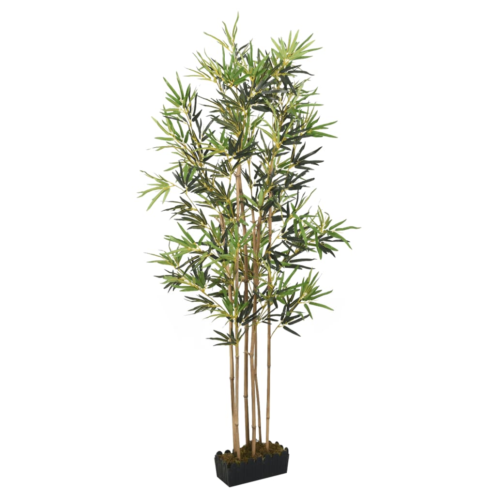 vidaXL Sztuczny bambus, 368 liści, 80 cm, zielony