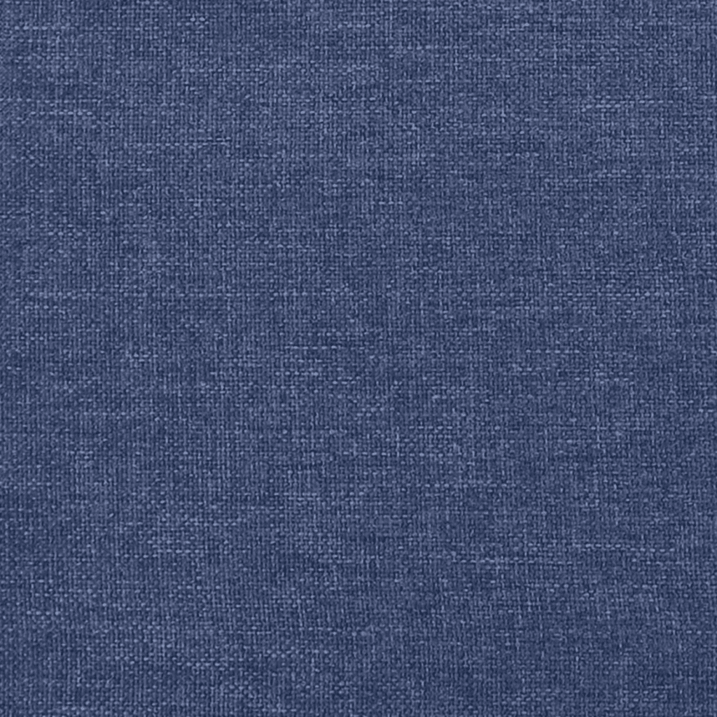 vidaXL Łóżko kontynentalne z materacem, niebieskie, tkanina 200x200 cm