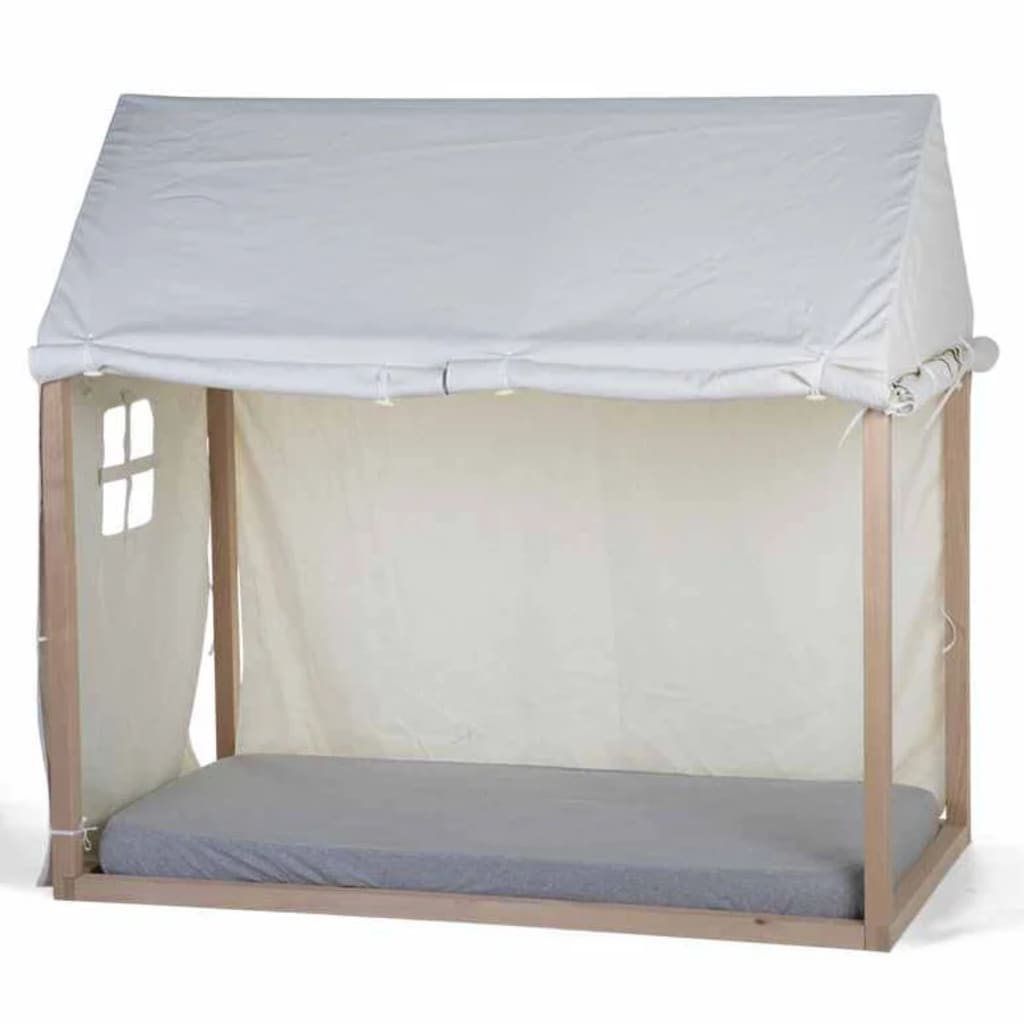 CHILDHOME Pokrowiec na domek nad łóżko, 150x80x140 cm, biały