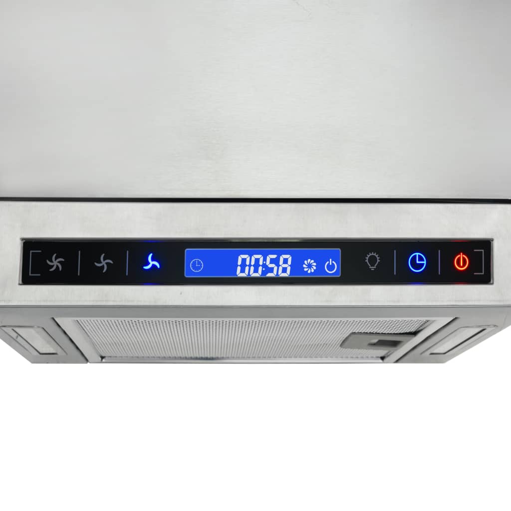 vidaXL Okap kuchenny z dotykowym wyświetlaczem LCD i LED, 756 m³/h