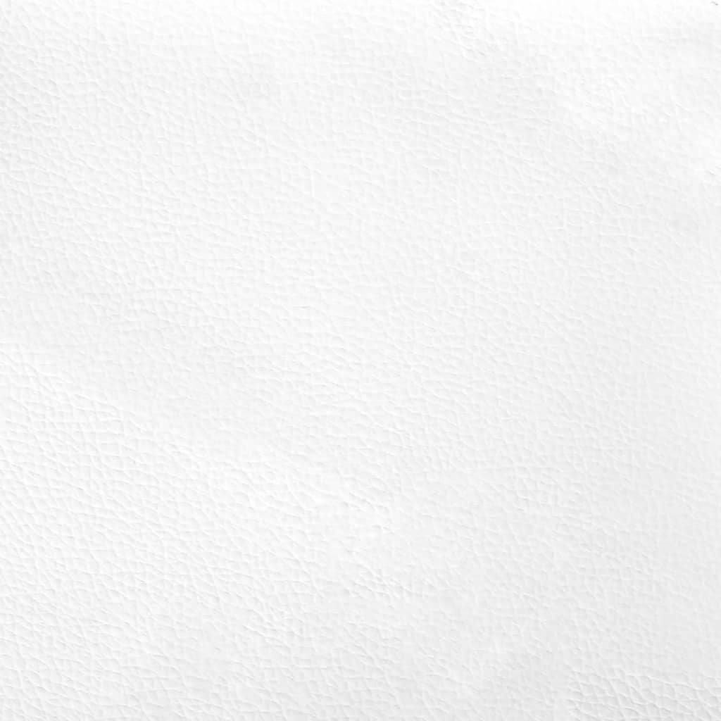 vidaXL Poduszka na wezgłowie, biała, 90 cm, sztuczna skóra