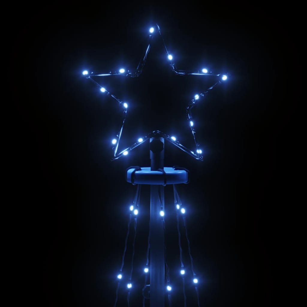 vidaXL Choinka stożkowa, 108 niebieskich diod LED, 70x180 cm