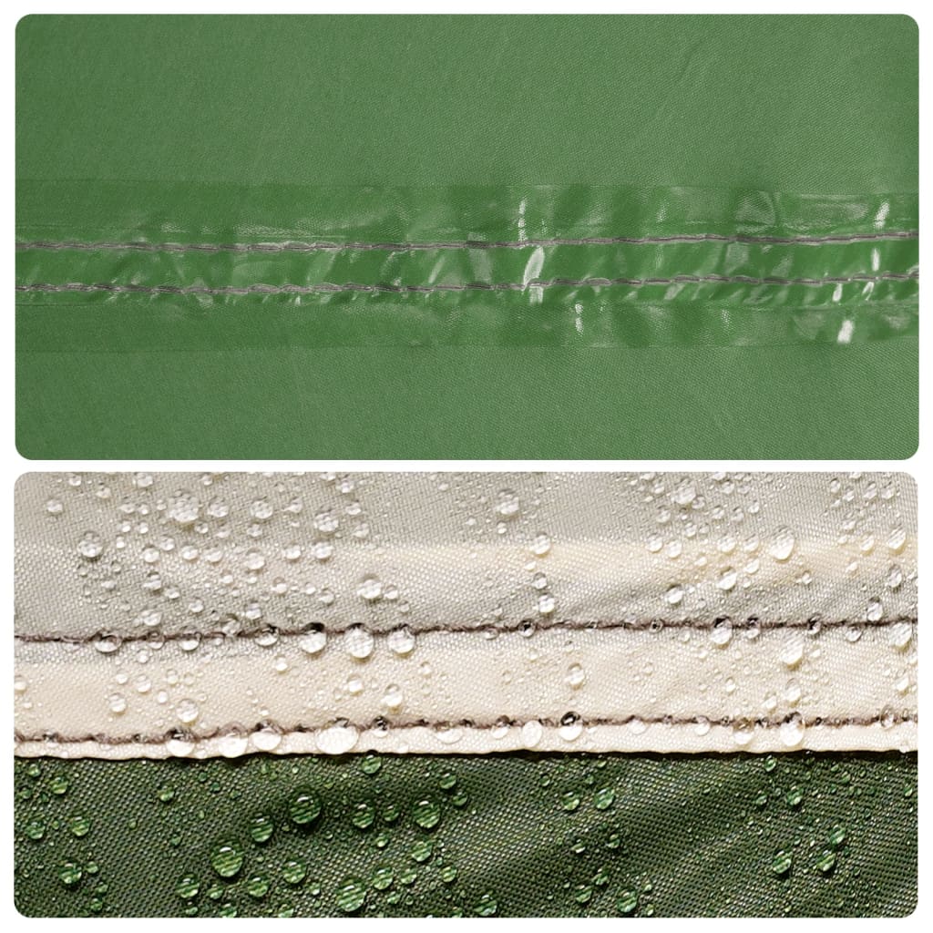 vidaXL Namiot kempingowy, 4-os., zielony, 360x140x105 cm, tafta 185T