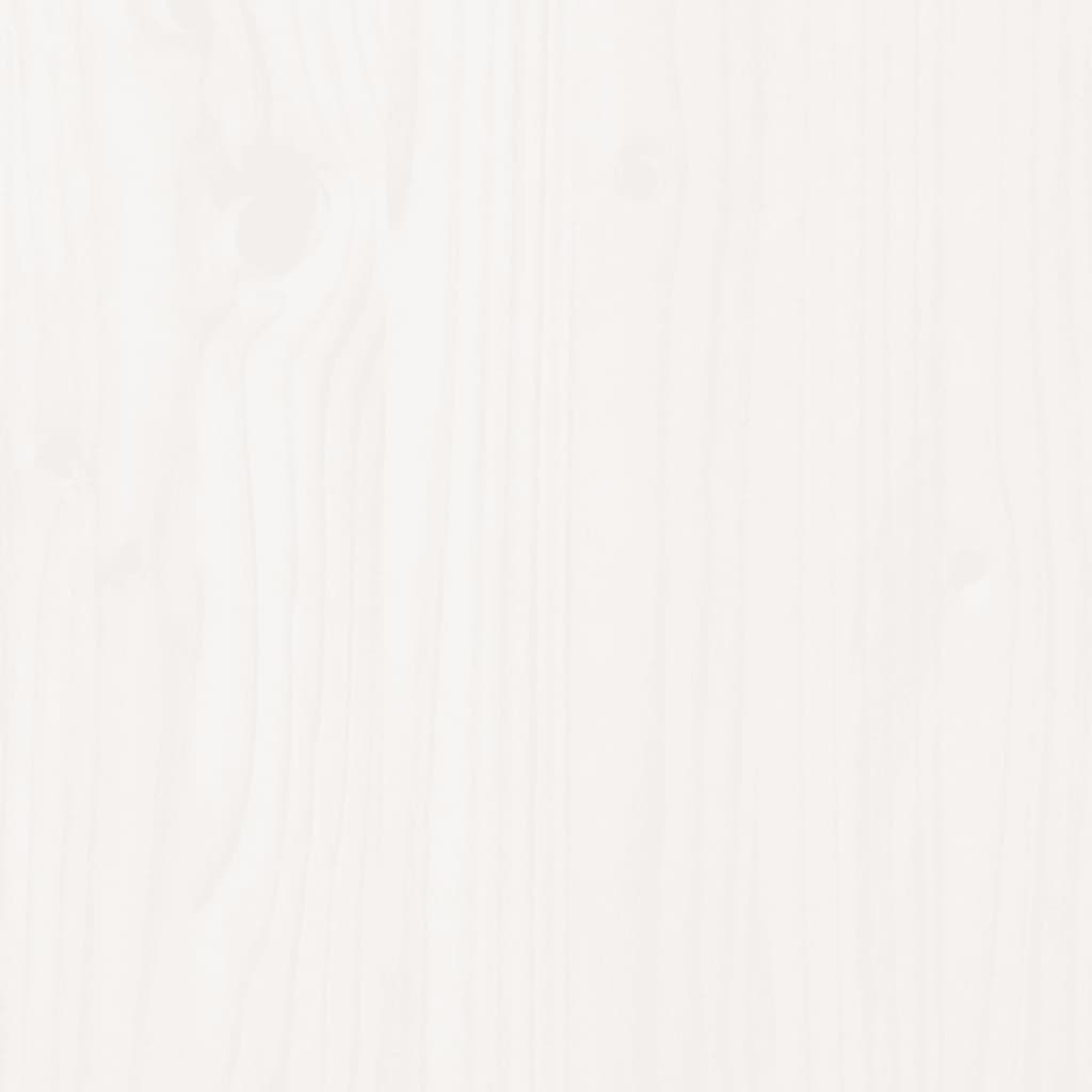 vidaXL Donica ogrodowa z nogami, biała, 110x31x70 cm, drewno sosnowe