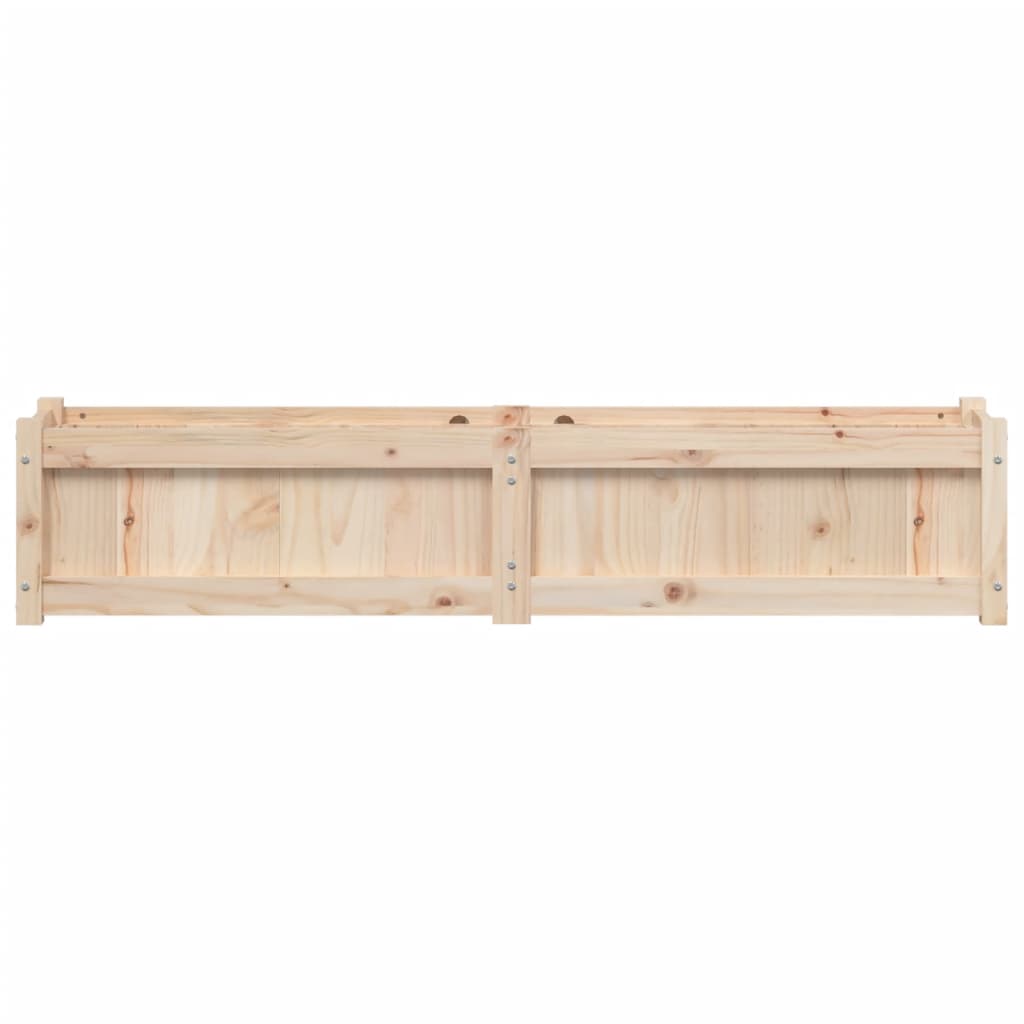 vidaXL Donica ogrodowa, 150x31x31 cm, lite drewno sosnowe