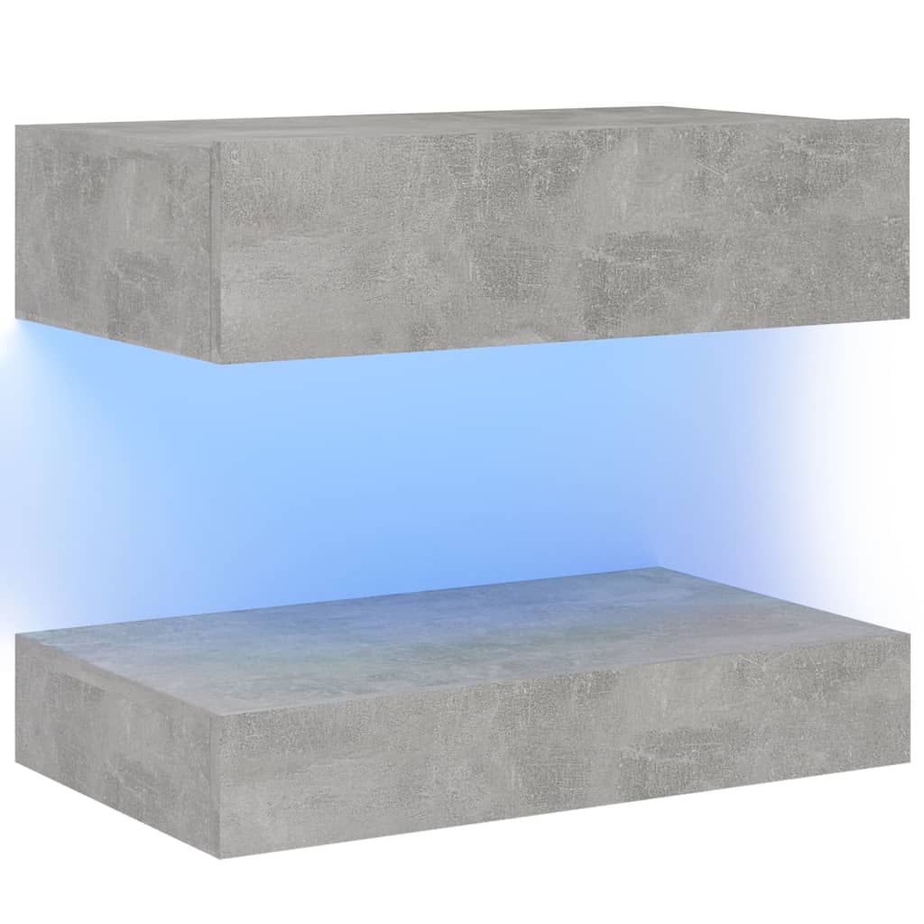 vidaXL Szafka nocna, szarość betonu, 60x35 cm, płyta wiórowa