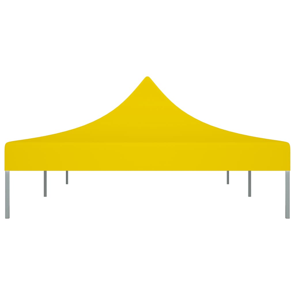vidaXL Dach do namiotu imprezowego, 6 x 3 m, żółty, 270 g/m²