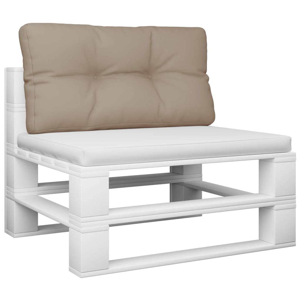 vidaXL Poduszka na siedzisko z palet, taupe, 70x40x12 cm, tkanina