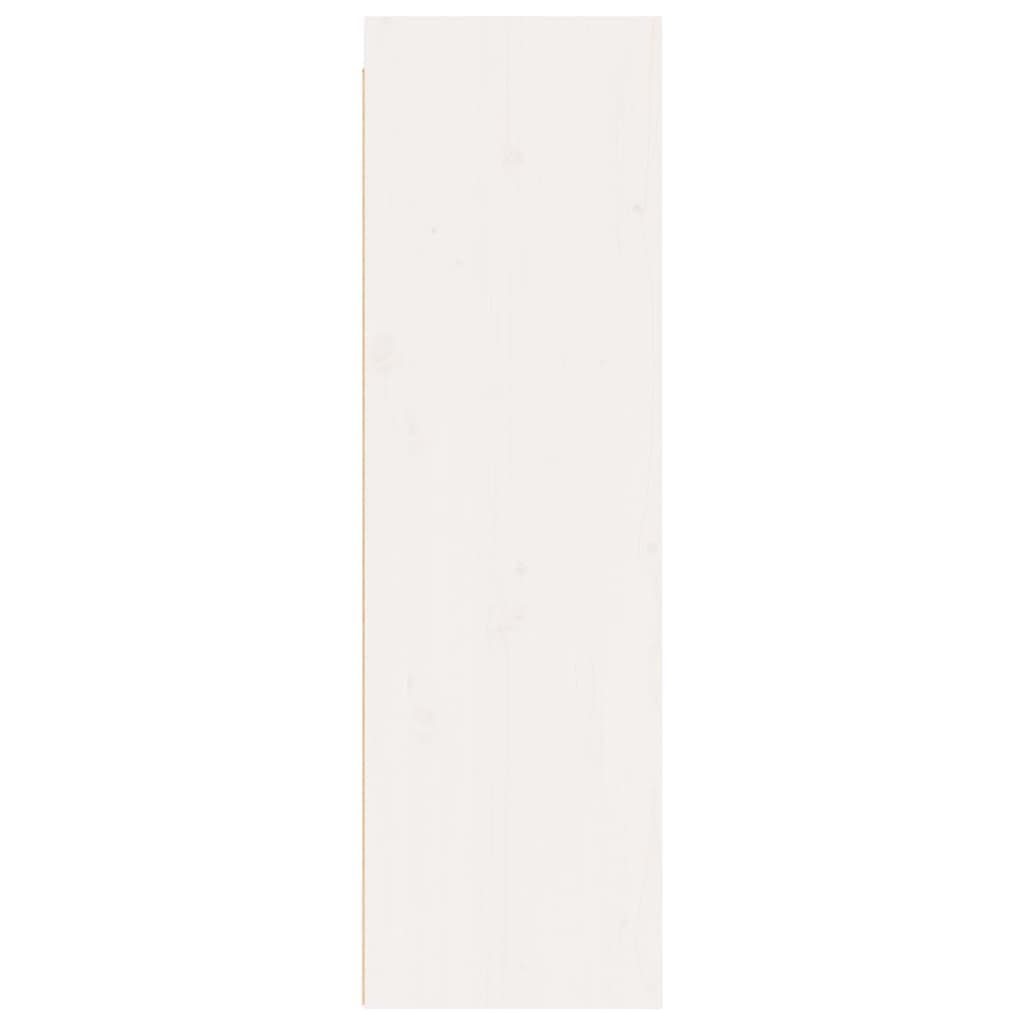 vidaXL Szafka ścienna, biała, 30x30x100 cm, lite drewno sosnowe